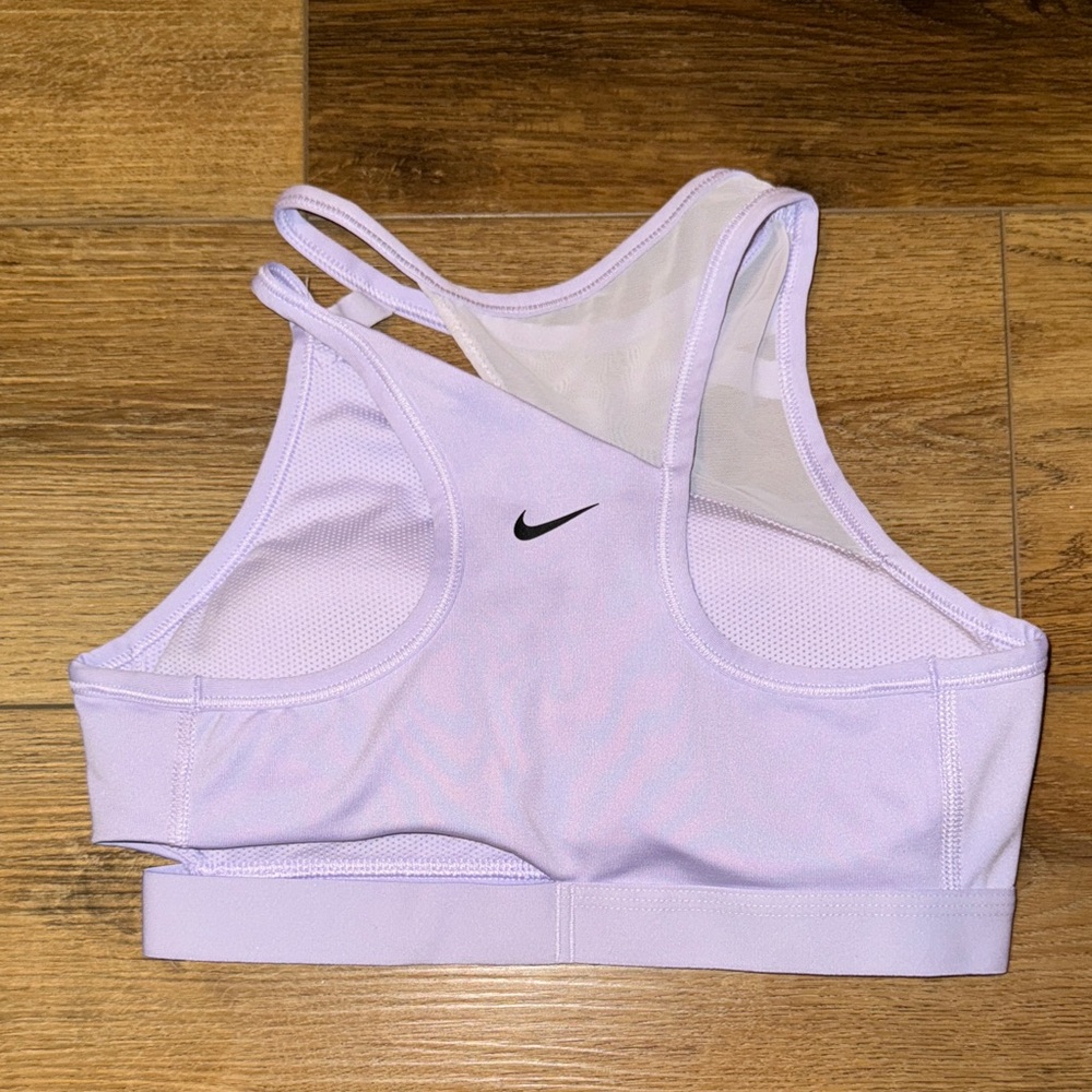 Nike Dri-Fit Light Purple Asymmetrical Sports Bra